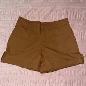 Casual Tan Cargo Shorts for Women